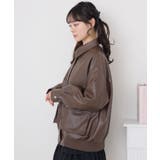 リボン刺繍FレザーJK | RETRO GIRL | 詳細画像16 