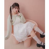 P/WHT | 【新色追加】ダブルリボンティアードチュニック | RETRO GIRL