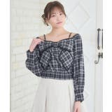 パイピングリボンチェックBL | RETRO GIRL | 詳細画像7 