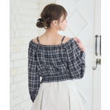 パイピングリボンチェックBL | RETRO GIRL | 詳細画像9 