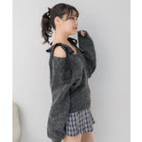 肩リボン起毛カーデ | RETRO GIRL | 詳細画像18 