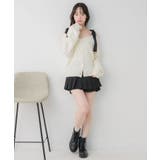 肩リボン起毛カーデ | RETRO GIRL | 詳細画像4 