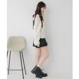 肩リボン起毛カーデ | RETRO GIRL | 詳細画像5 