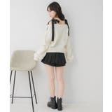 肩リボン起毛カーデ | RETRO GIRL | 詳細画像6 