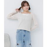 小花柄ワッフルロンTEE | RETRO GIRL | 詳細画像8