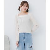 小花柄ワッフルロンTEE | RETRO GIRL | 詳細画像9
