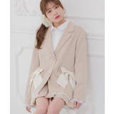 BRN0 | 【セットアップ対応】リボンポケットテーラードJK | RETRO GIRL