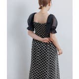 【オケージョン】金刺繍肩リボンドレス | RETRO GIRL | 詳細画像9 