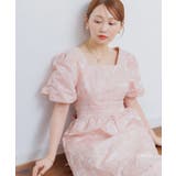 【オケージョン】ジャガードパフスリーブドレス | RETRO GIRL | 詳細画像8 