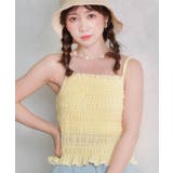 B/YEL | シャーリングキャミ | RETRO GIRL