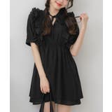 BLK1 | レースフリルチュニックOP | RETRO GIRL