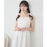 WHT1 | 肩リボンレースキャミOP | RETRO GIRL