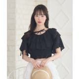 BLK1 | Wフリル袖リボンBL | RETRO GIRL
