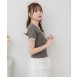 レースチョーカー付きロゴTEE | RETRO GIRL | 詳細画像19