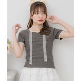 GRY2 | レースチョーカー付きロゴTEE | RETRO GIRL