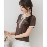 BRN0 | レースチョーカー付きロゴTEE | RETRO GIRL