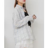 C/BLU | BラインストーンチェックSH | RETRO GIRL