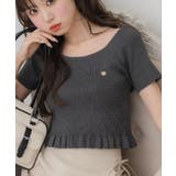 GRY1 | 裾フリルリブNTPO | RETRO GIRL