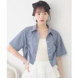 P/BLU | レースリボンドロストSH | RETRO GIRL