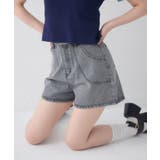 【2サイズ展開】切替デニムショートパンツ | RETRO GIRL | 詳細画像1 