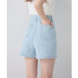 BLU3 | 【2サイズ展開】切替デニムショートパンツ | RETRO GIRL