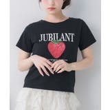 BLK1 | ストロベリープリントTシャツ | RETRO GIRL