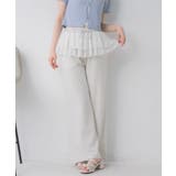 P/WHT | レースフリルスウェットPT | RETRO GIRL