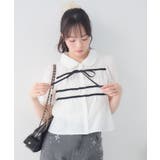 ラインリボンショートシャツ | RETRO GIRL | 詳細画像9 