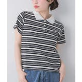 B/BLK | マルチボーダーポロTシャツ | RETRO GIRL