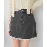 裾レースデニムミニSK | RETRO GIRL | 詳細画像1