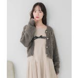 ビジュー付きシャギーカーデ | RETRO GIRL | 詳細画像10 