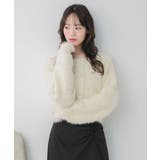 ビジュー付きシャギーカーデ | RETRO GIRL | 詳細画像6 