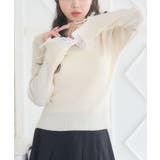 WHT4 | 袖レースハイネックNTPO | RETRO GIRL