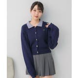 2枚襟ケーブルカーデ | RETRO GIRL | 詳細画像14 