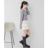 2枚襟ケーブルカーデ | RETRO GIRL | 詳細画像3 