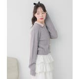 2枚襟ケーブルカーデ | RETRO GIRL | 詳細画像7 