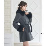 2wayファー襟付リボンコート | RETRO GIRL | 詳細画像10 