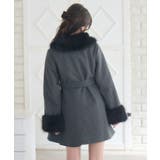 2wayファー襟付リボンコート | RETRO GIRL | 詳細画像11 