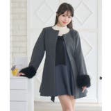 2wayファー襟付リボンコート | RETRO GIRL | 詳細画像13 