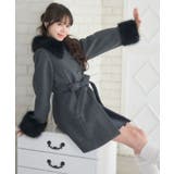 2wayファー襟付リボンコート | RETRO GIRL | 詳細画像2 