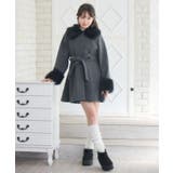 2wayファー襟付リボンコート | RETRO GIRL | 詳細画像4 