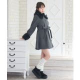 2wayファー襟付リボンコート | RETRO GIRL | 詳細画像6 