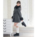 2wayファー襟付リボンコート | RETRO GIRL | 詳細画像8 