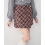 C/RED | フロントラップミニSK | RETRO GIRL