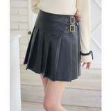 BLK1 | ベルトプリーツミニSK | RETRO GIRL