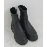 厚底ストレッチブーツ ■Emsexcite■靴/シューズ/ショートブーツ | RETRO GIRL | 詳細画像3 