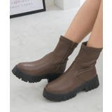 厚底ストレッチブーツ ■Emsexcite■靴/シューズ/ショートブーツ | RETRO GIRL | 詳細画像5 