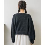 シャギーショートカーデニットカーディガン フワフワニット モテニット | RETRO GIRL | 詳細画像15