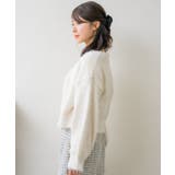 シャギーショートカーデニットカーディガン フワフワニット モテニット | RETRO GIRL | 詳細画像3