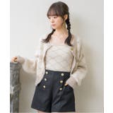 モノグラム柄シャギーNTSET Emsexcite ニットキャミソール＆カーディ… | RETRO GIRL | 詳細画像14 